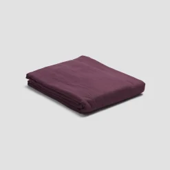 Hot Berry 100% Linen Flat Sheet Linen Bedding|Flat Sheets