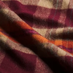 Hot Berry Plaid Cabin Wool Blanket Blankets & Throws|Blankets & Throws