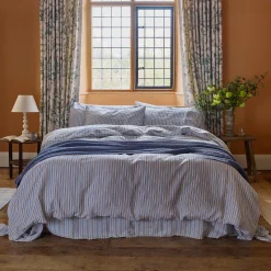 Online Linen Blend Duvet Cover Striped Bedding|Linen Bedding