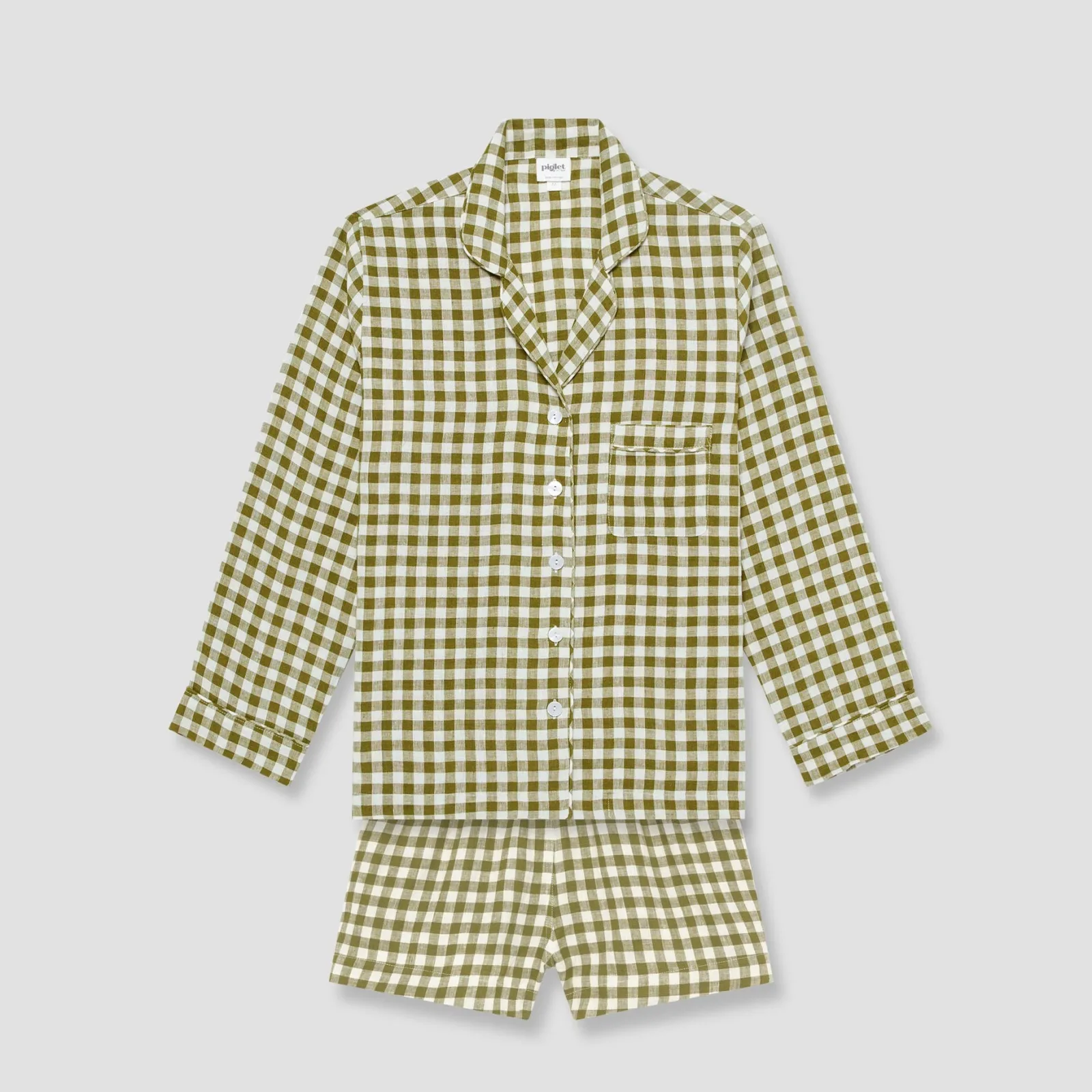 Sale Linen Pajama Shorts Set Women Pajama Sets|Linen Pajamas