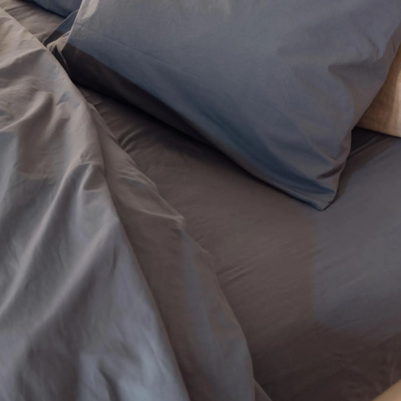 New Washed Percale Cotton Fitted Sheet Fitted Sheets