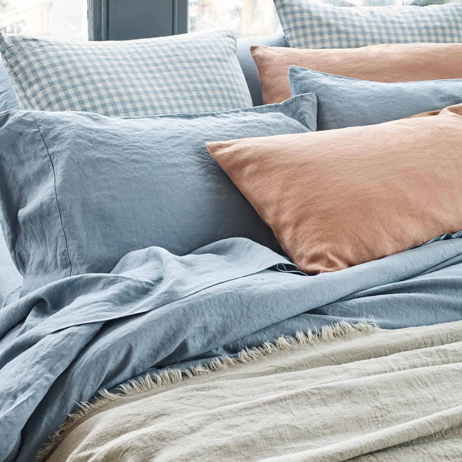 Hot 100% Linen Pillowcases (Pair) Linen Bedding|Pillowcases