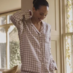 Sale Linen Women's Pajama Shirt Women Linen Pajamas