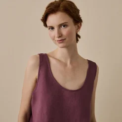 Sale Linen Tencel Cami Top Women Linen Pajamas