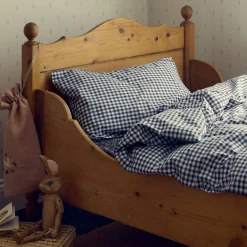 Sale Indigo Kids Gingham Cotton Bedding Set Kids Kids Bedding|Bedding