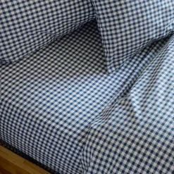 Cotton Fitted Sheet Gingham Bedding|Fitted Sheets