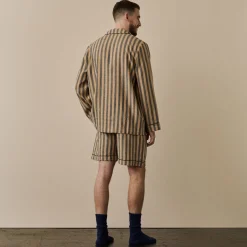 Hot Men's d Linen Pajama Short Set Linen Pajama Sets|Linen Pajamas