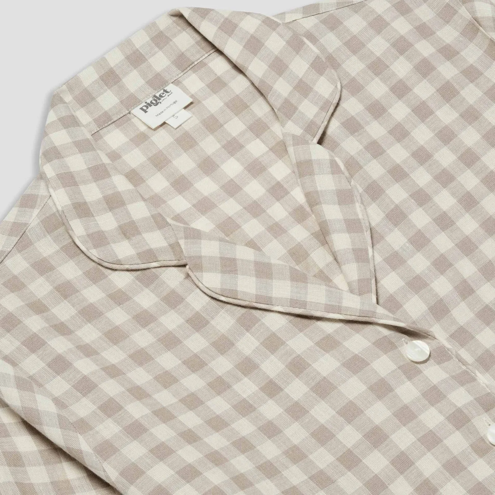Best Pajama Shirt Women Linen Pajamas|Gingham Pajamas