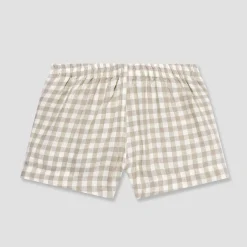 Online Pajama Shorts Women Linen Pajamas|Gingham Pajamas