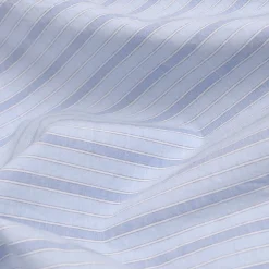 Online Pale Blue Favorite Shirt Stripe Cotton Fitted Sheet Striped Bedding|Fitted Sheets
