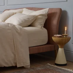 Outlet Pearl 100% Linen Flat Sheet Linen Bedding|Flat Sheets