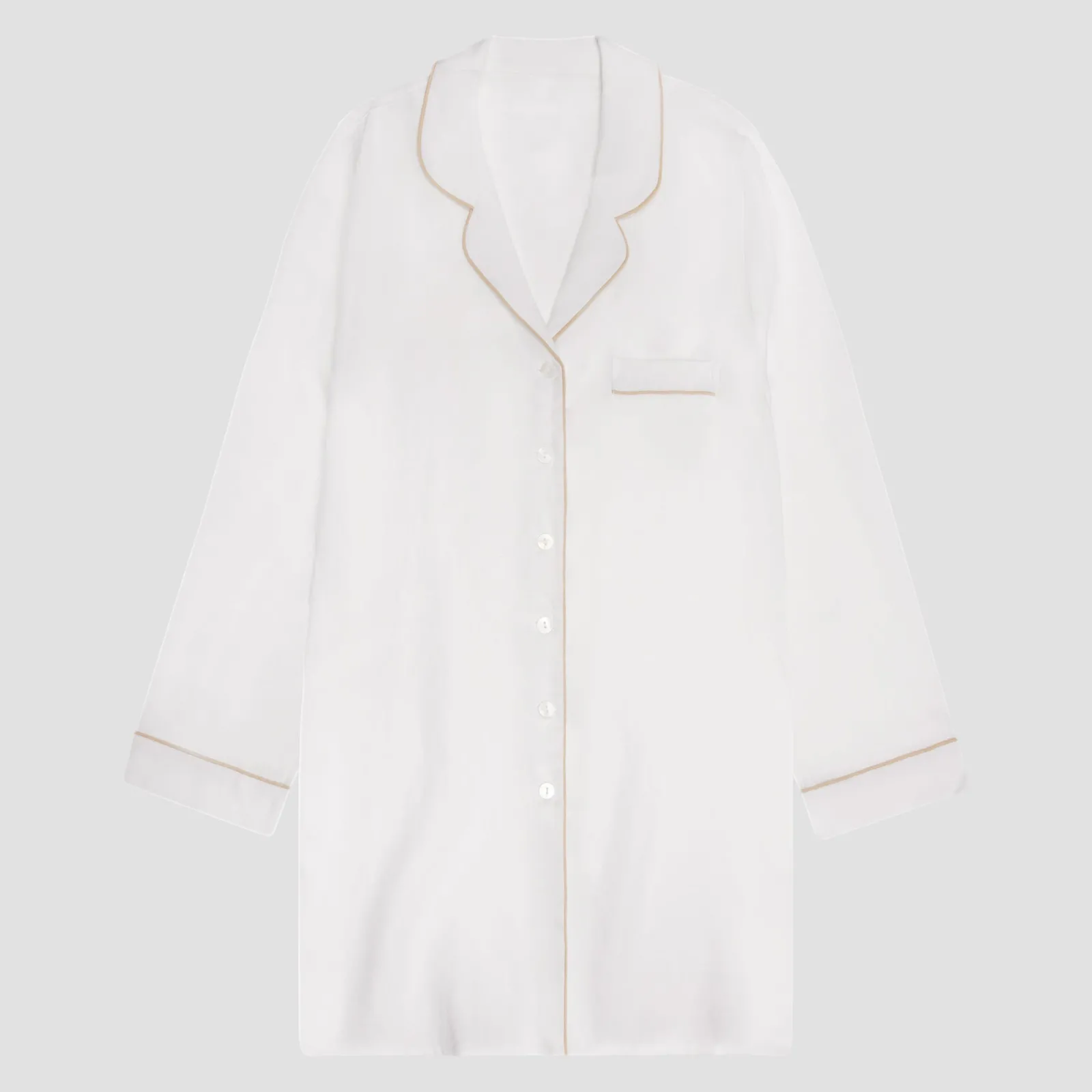 Outlet Linen Night Shirt Women Night Dresses|Linen Pajamas