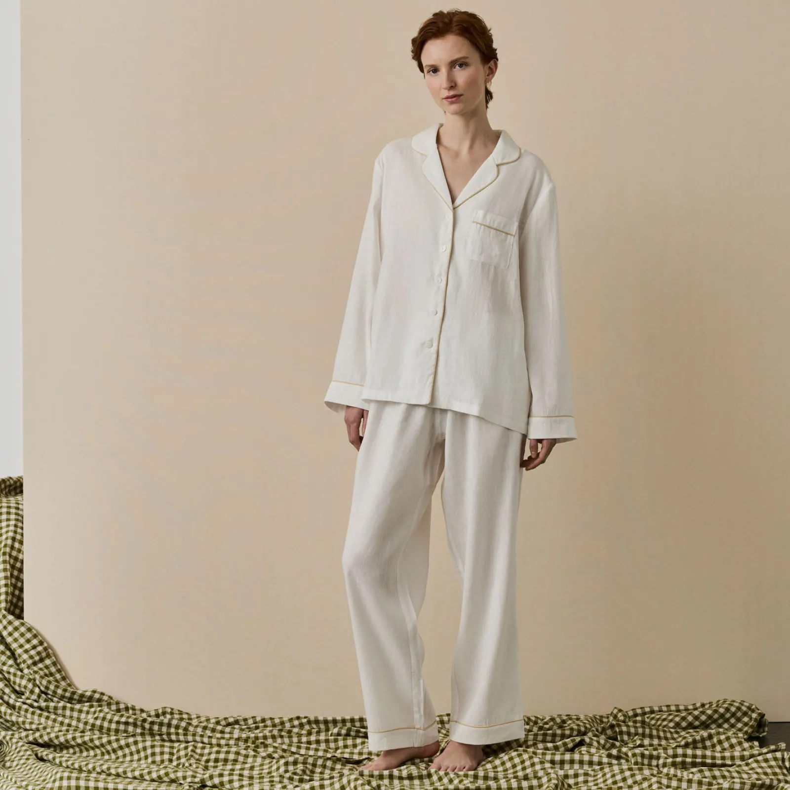 Sale Linen Pajama Set Women Pajama Sets|Linen Pajamas