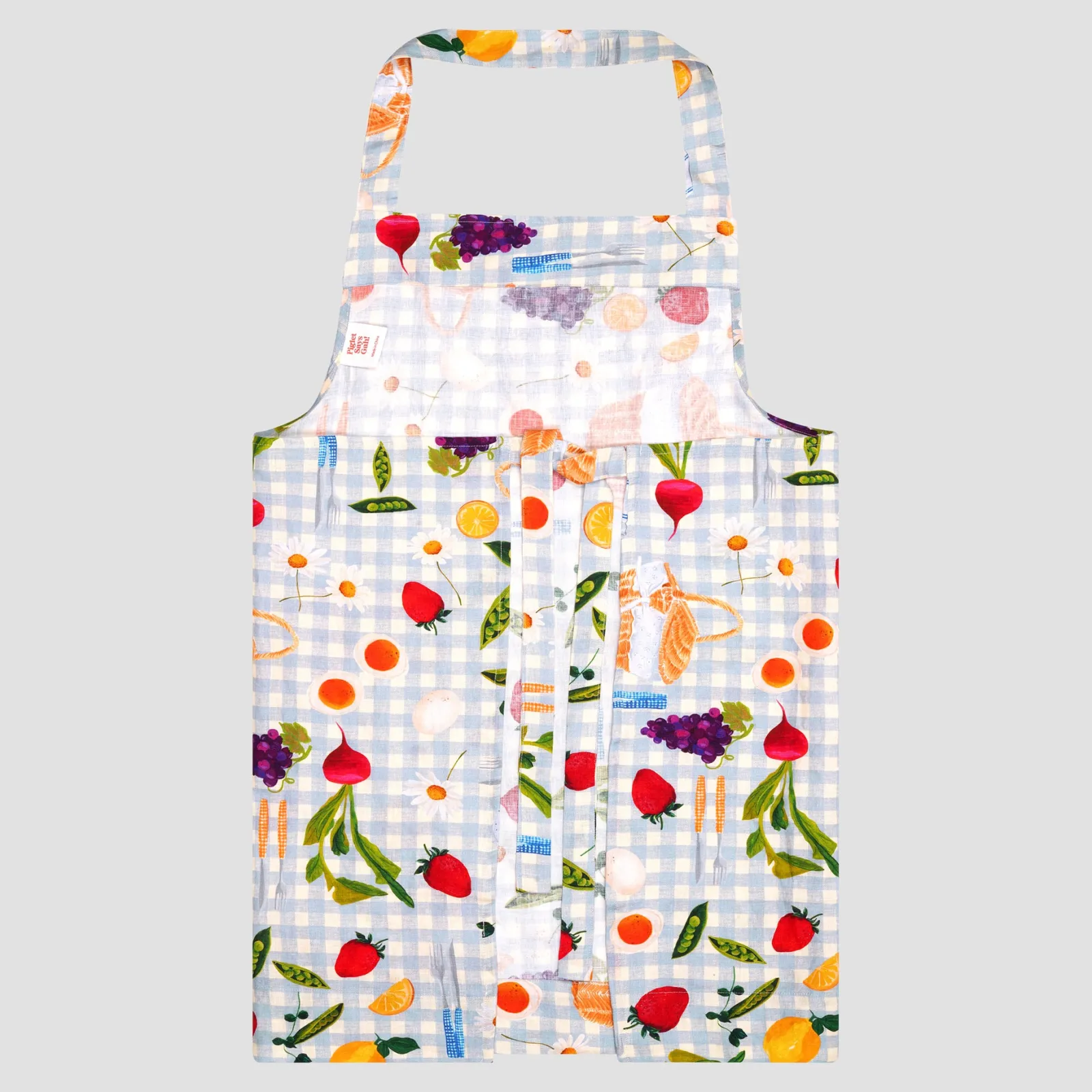 Outlet Printed Linen Apron Table Linens