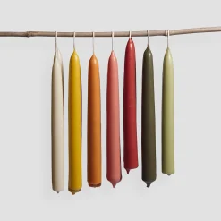 Clearance 2pk Beeswax Dining Candle Madder Root Dining Candles