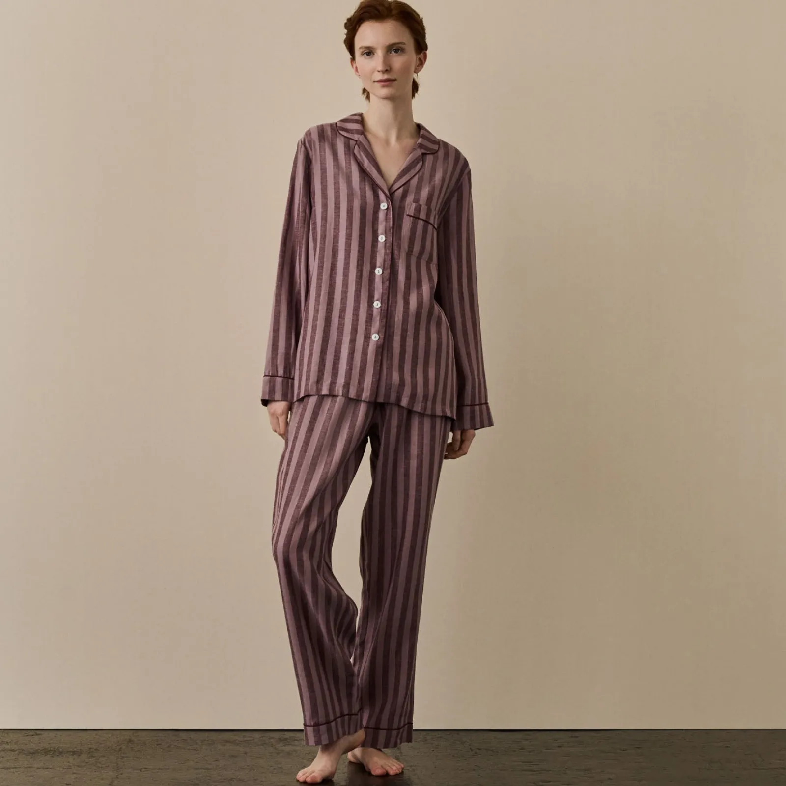 d Linen Pajama Set Women Linen Pajamas|Pajama Sets