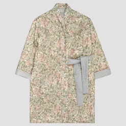 Outlet Soft Sage Honeysuckle Linen Housecoat Women Linen Pajamas|Robes
