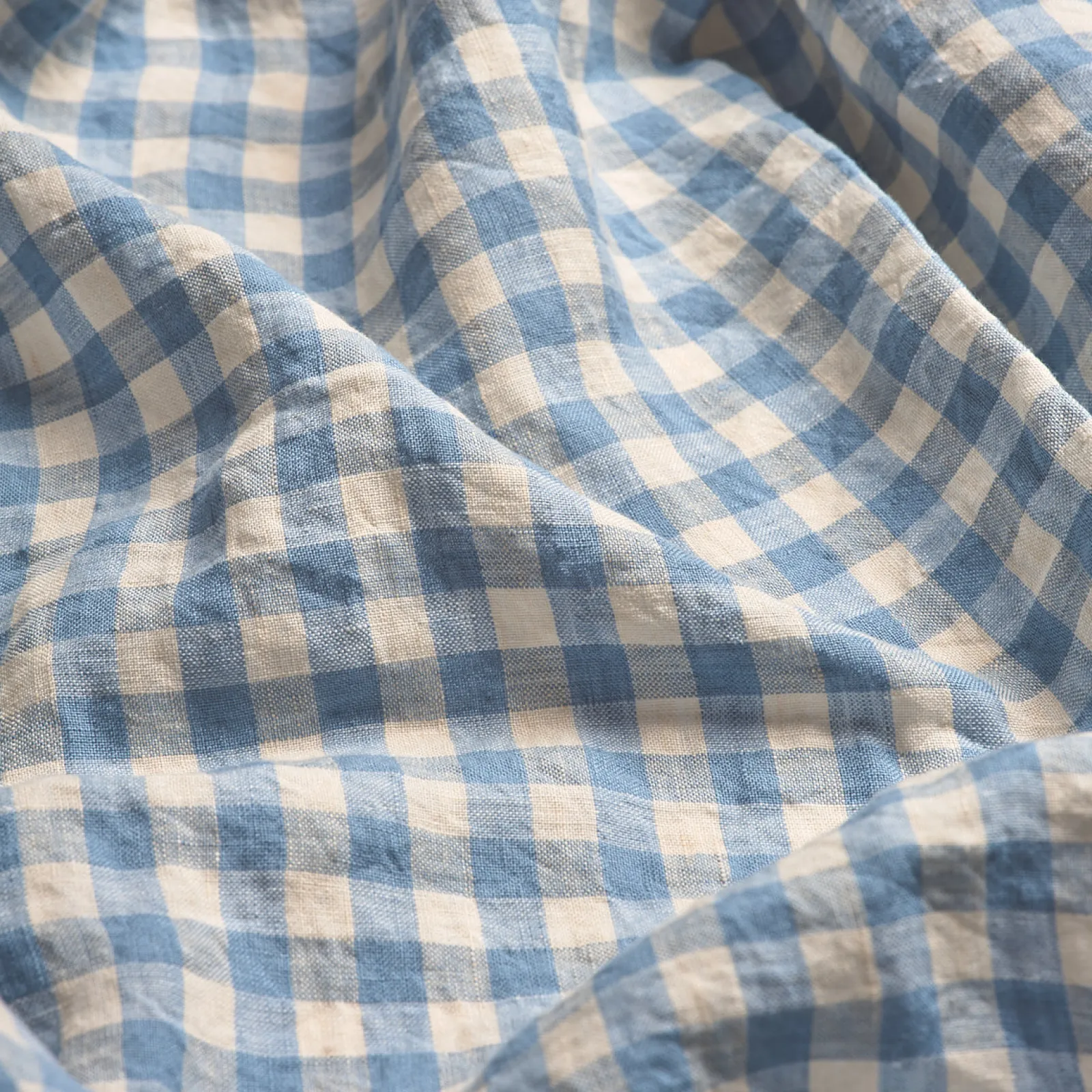 Discount Linen Blend Pillowcase (Pair) Gingham Bedding|Linen Bedding