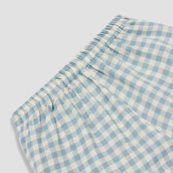 Online Linen Pajama Shorts Women Linen Pajamas|Gingham Pajamas