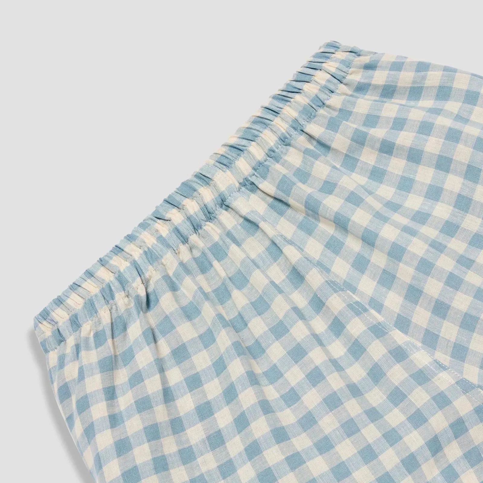 Online Linen Pajama Shorts Women Linen Pajamas|Gingham Pajamas