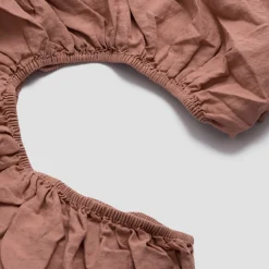 Linen Blend Fitted Sheet Linen Bedding|Fitted Sheets