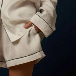 Discount Linen Pajama Shorts Women Linen Pajamas